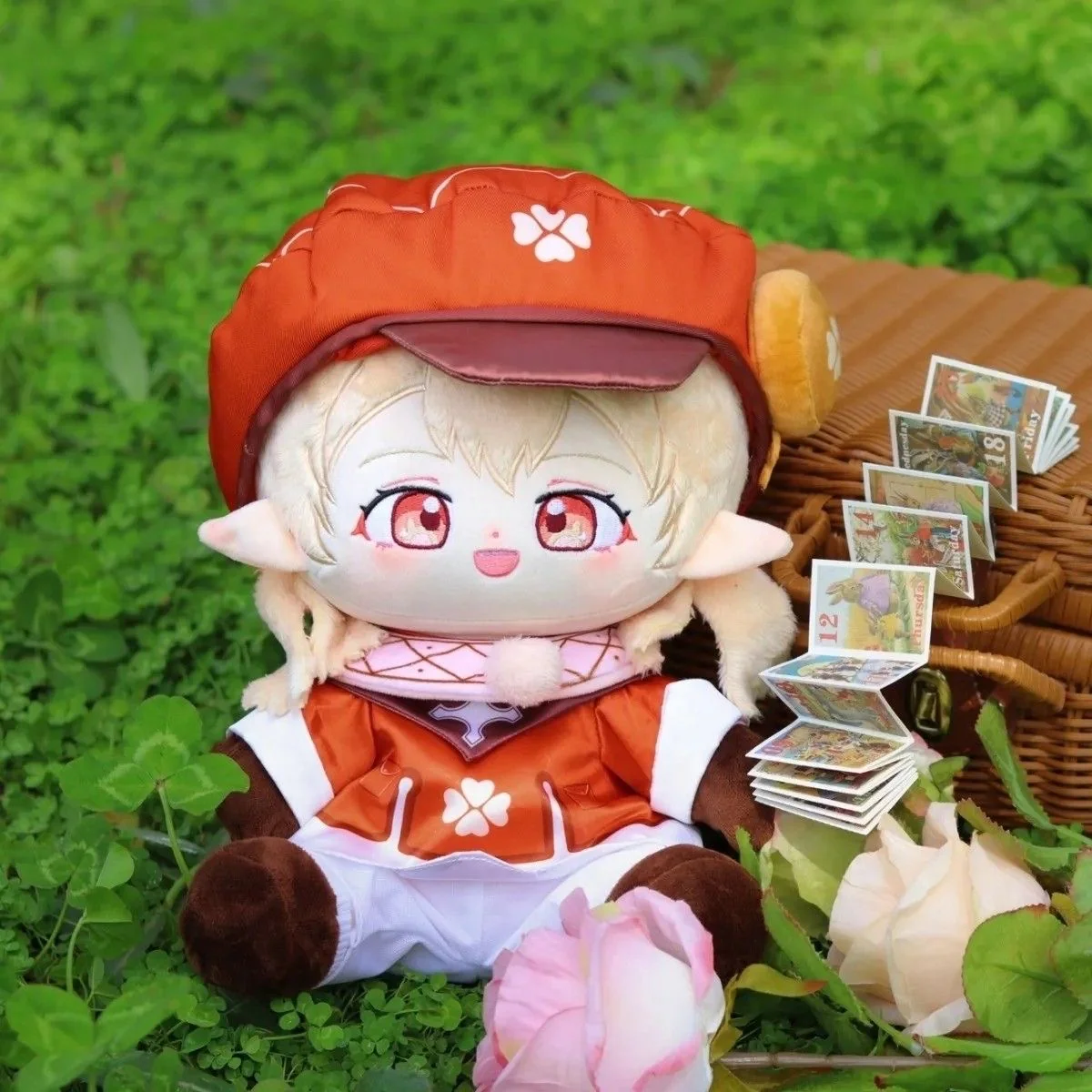 【Flash Sale】Smile House Fanart Cute Kid Doll With Hat Plushies 30CM Plush Doll - Image 4