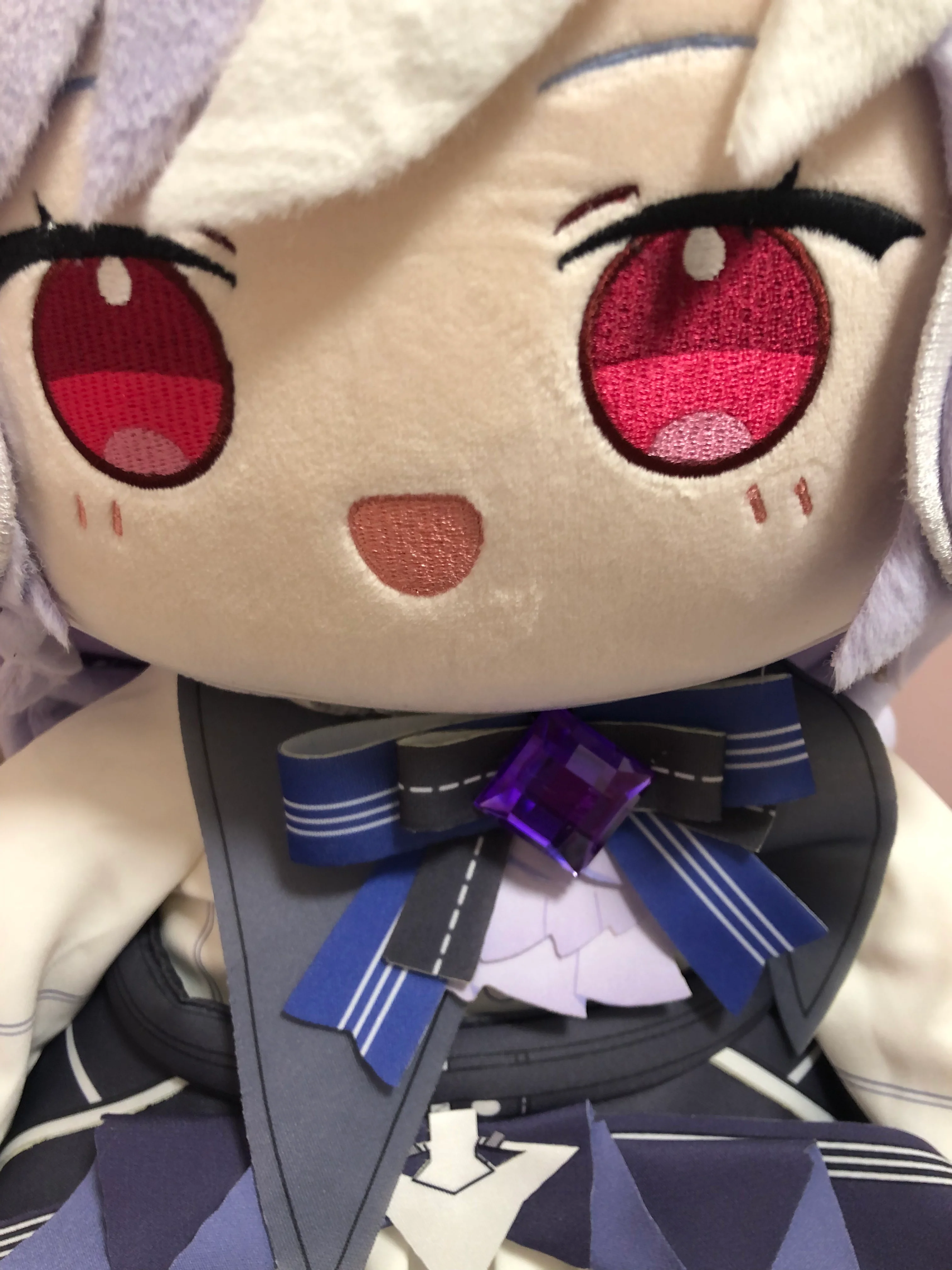 FREE SHIPPING Smile House Fanart Plushtoy Cat Ears Plushies Vi Big Eyes Plush Doll 40CM With Removable Cat Ears - Image 6
