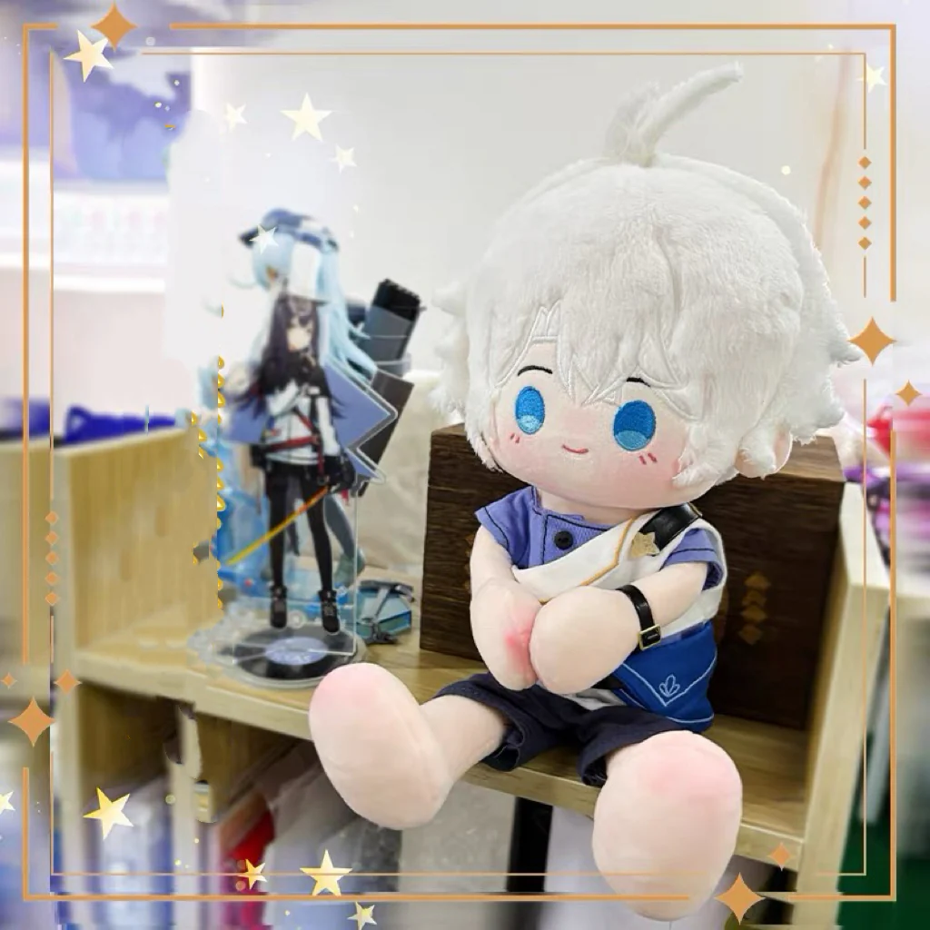 【Free Shipping】Smile House Fanrt 27CM Standing Plush Doll White Hair - Image 2