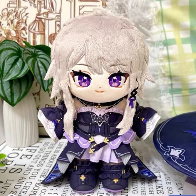 Smile House Fanart Big Purple Hat Girl Plushies Big Eyes Plush Doll 20CM - Image 2