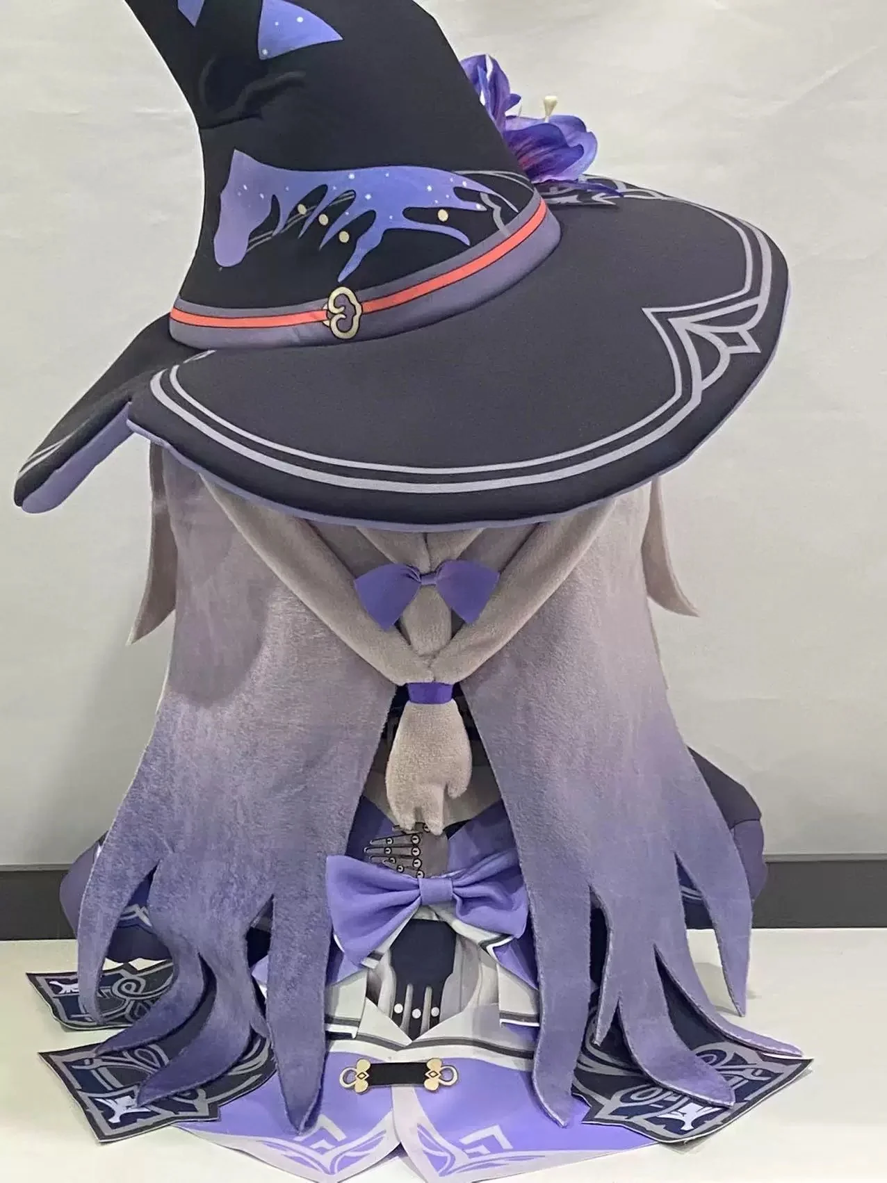 Smile House Fanart Big Purple Hat Plushies Female 40CM Big Eyes Plush Doll With Clothes - Image 12