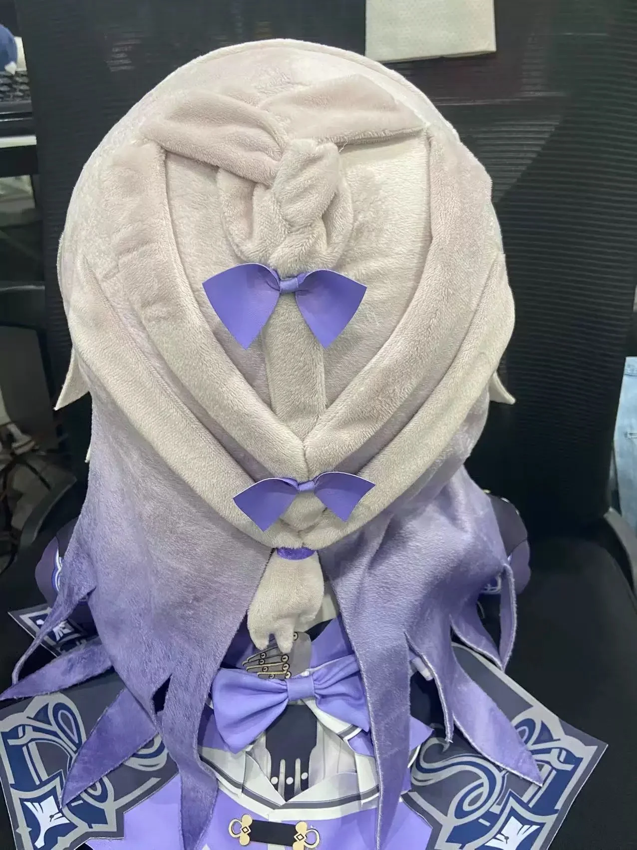 Smile House Fanart Big Purple Hat Plushies Female 40CM Big Eyes Plush Doll With Clothes - Image 14