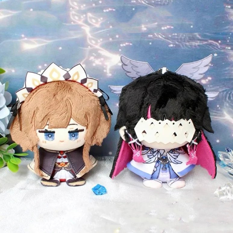 Smile House Fanart Black Hair Brown Girl Cloak Plush Doll 12CM - Image 2