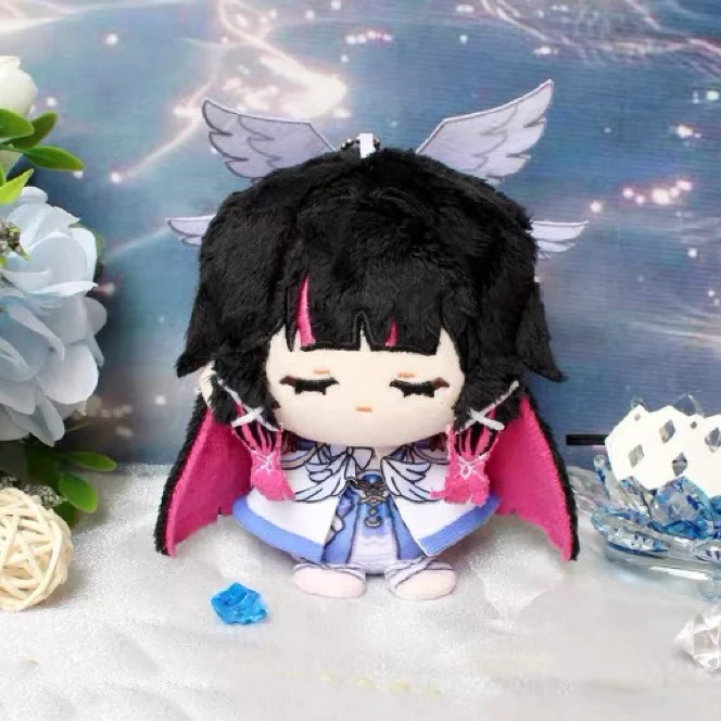 Smile House Fanart Black Hair Brown Girl Cloak Plush Doll 12CM - Image 3