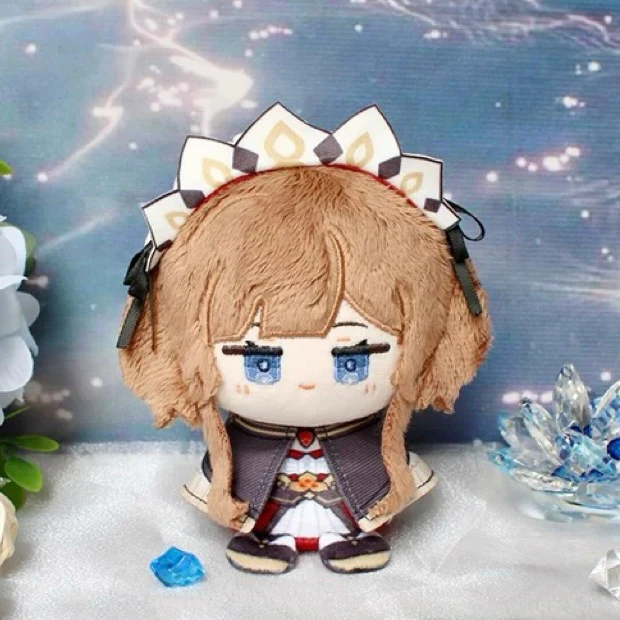 Smile House Fanart Black Hair Brown Girl Cloak Plush Doll 12CM - Image 4