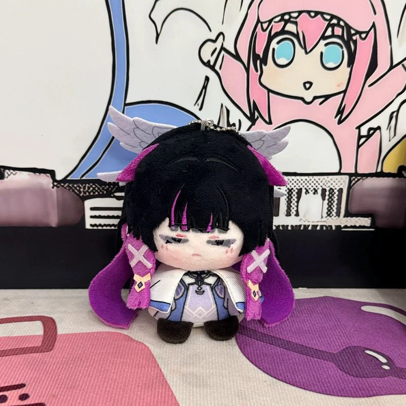 Smile House Fanart Black Yellow Hair Brown Girl Cloak Plush Doll 12CM - Image 2