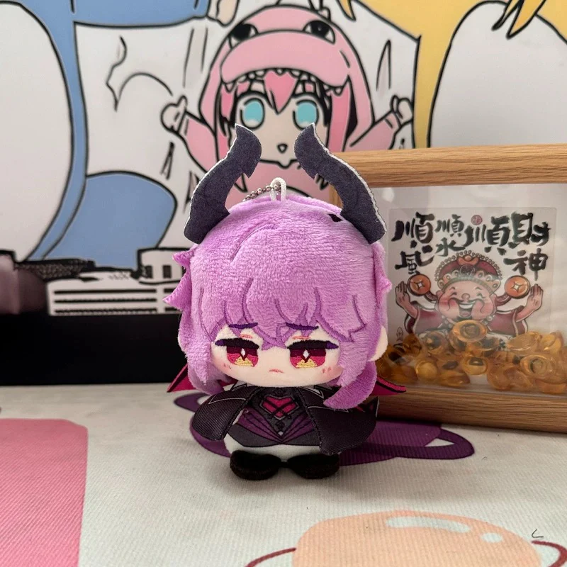 Smile House Fanart Black Yellow Hair Brown Girl Cloak Plush Doll 12CM - Image 5