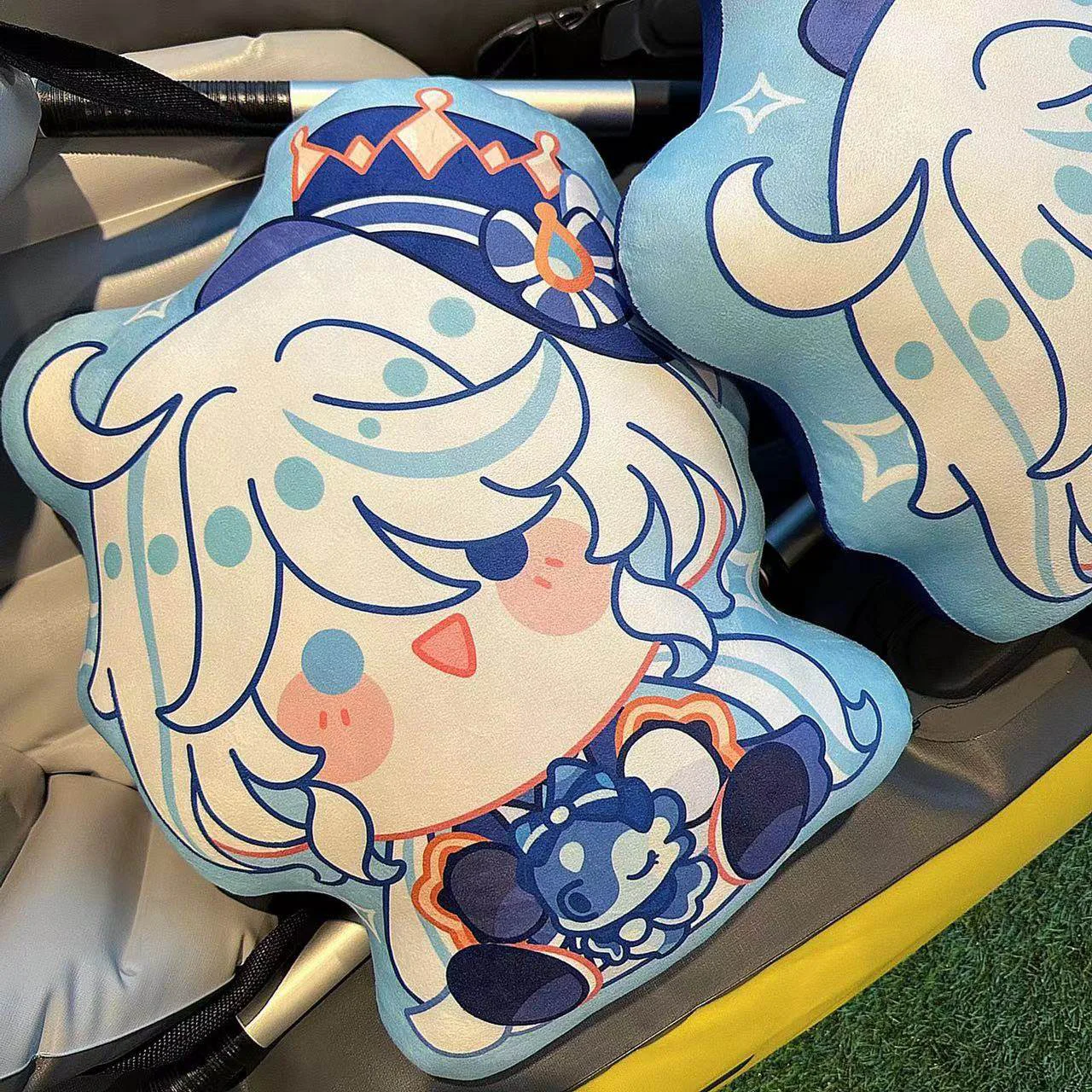 Smile House Fanart Blue Double Side Pillow Character Plush Doll 38CM - Image 3