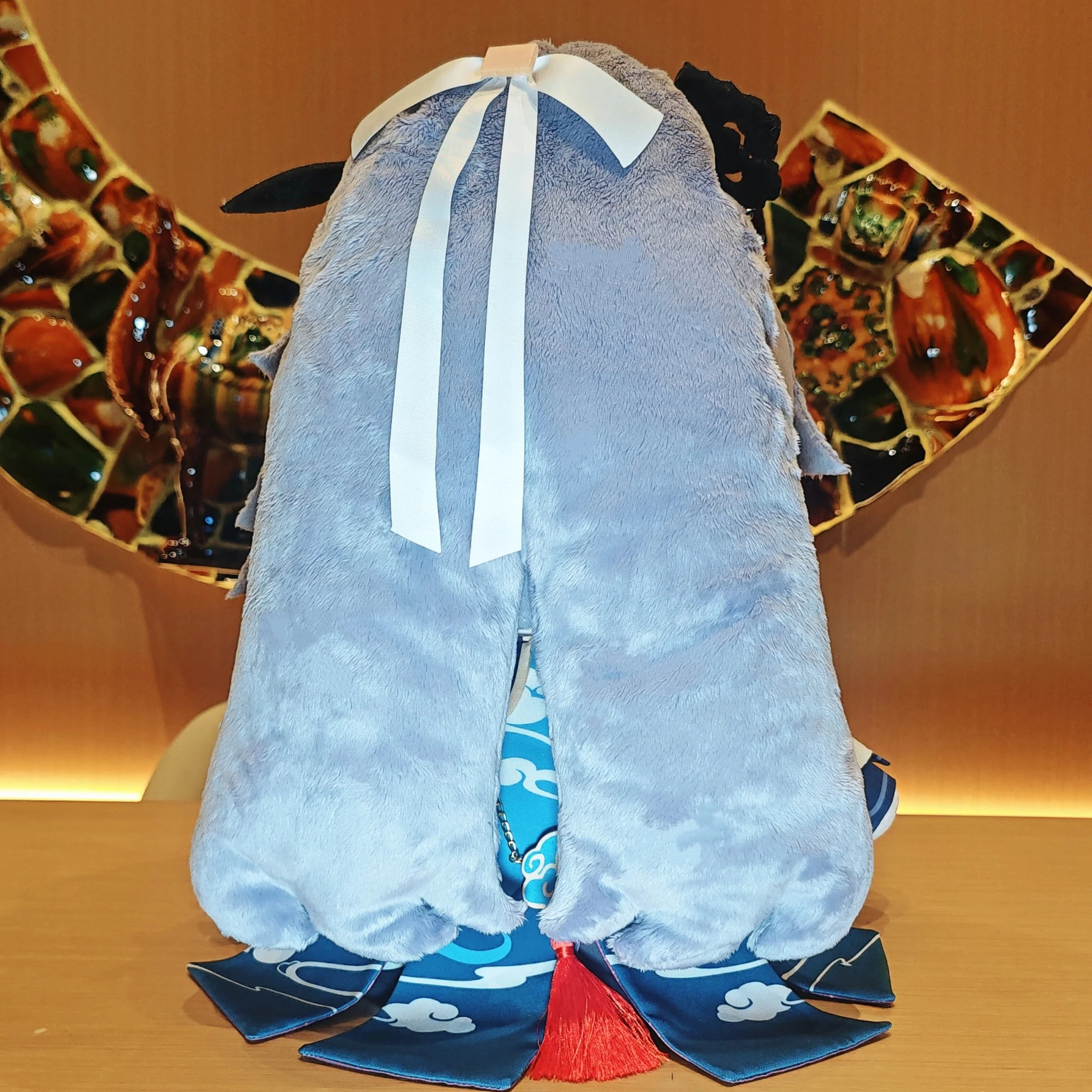 Smile House Fanart Blue Hair Plushtoy Fuhua 40CM Staring Eyes Plush Doll - Image 3
