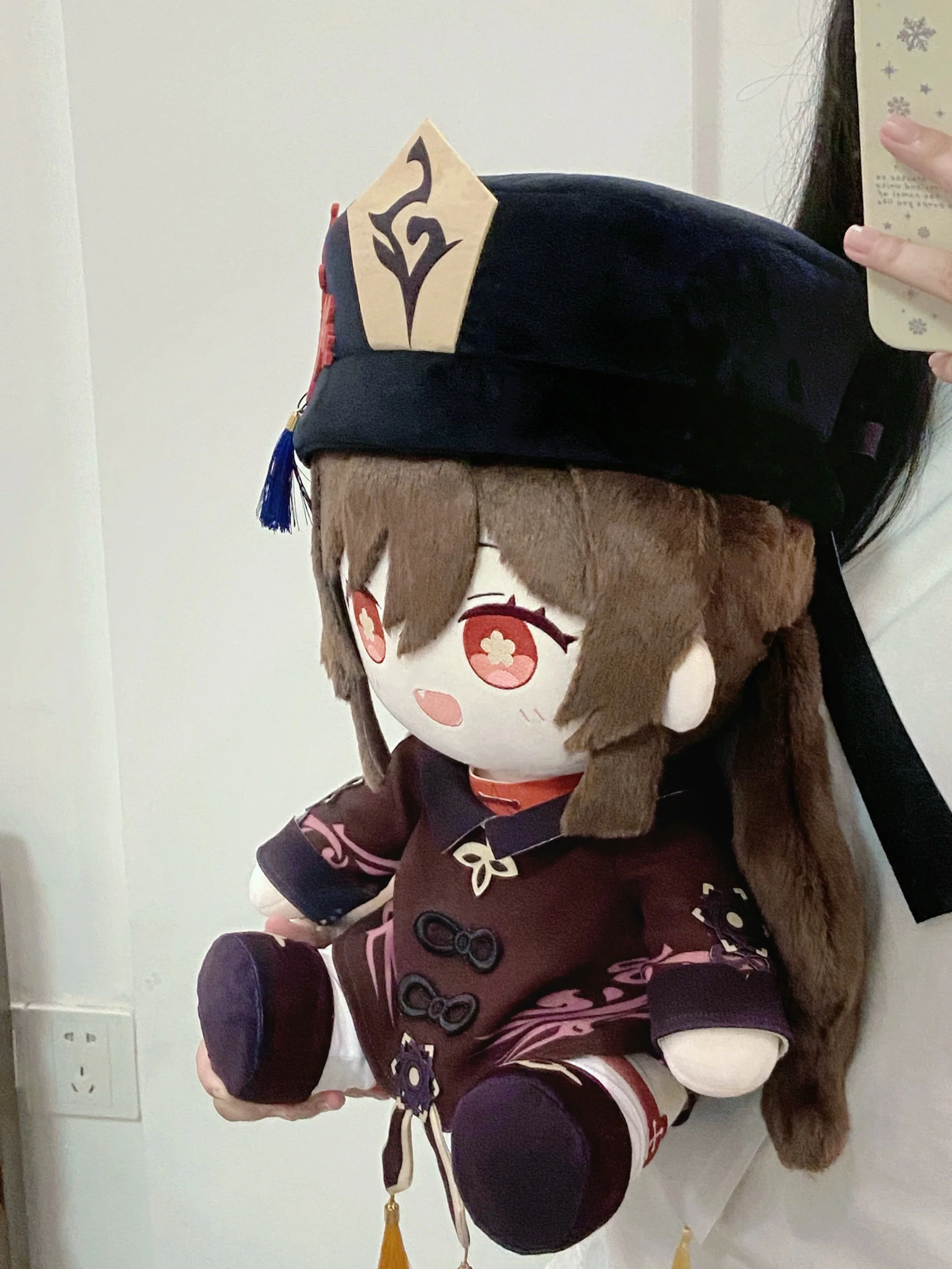 Smile House Fanart Brown Plushies 40CM Big Eyes With Hat Plush Doll Style4 - Image 4