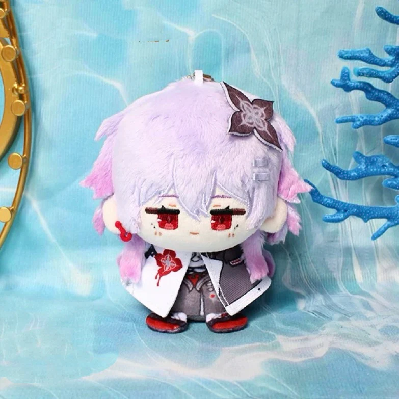 Smile House Fanart Dragon Man Doll Light Purple Hair Cloak Plush Doll 12CM - Image 2