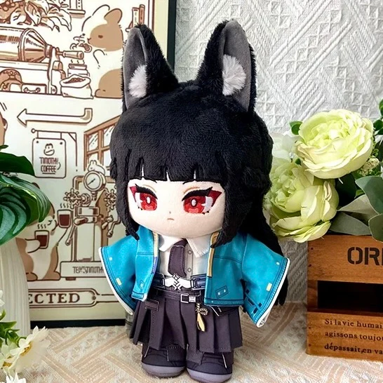 Smile House Fanart Ears Green Coat With Clothes Plushies Plush Doll 20CM - Image 3