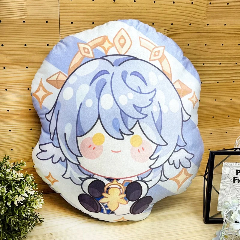 Smile House Fanart Eight Characters Double Side Pillow Plush Doll 38CM - Image 3
