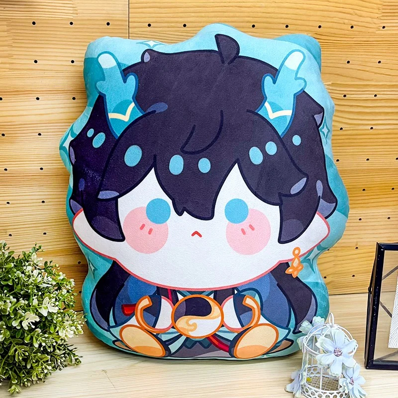 Smile House Fanart Eight Characters Double Side Pillow Plush Doll 38CM - Image 4