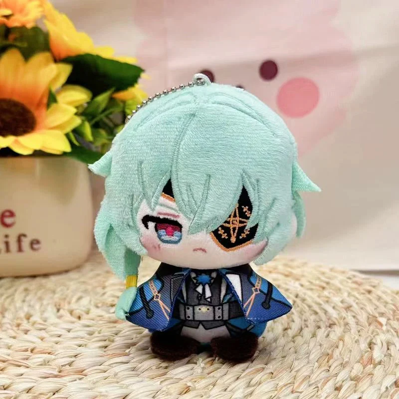Smile House Fanart  Four Styles Yellow Pink Green White Hair Plushies 12CM Cloak Plush Doll - Image 3