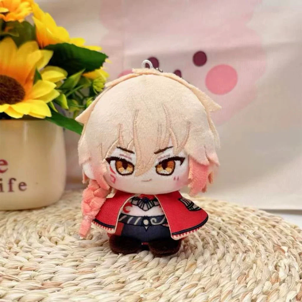 Smile House Fanart  Four Styles Yellow Pink Green White Hair Plushies 12CM Cloak Plush Doll - Image 5