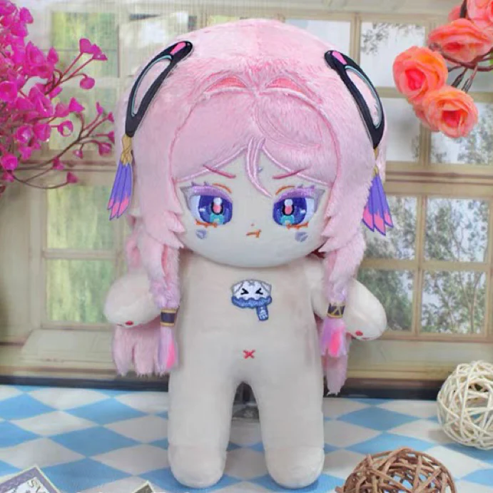 Smile House Fanart Girl Plushies  Pink Hair 20CM Plush Doll - Image 2