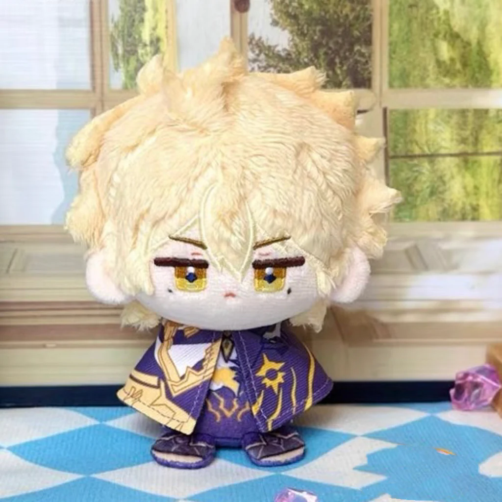 Smile House Fanart God Hiar Pink Hair Cloak Plush Doll 12CM - Image 2