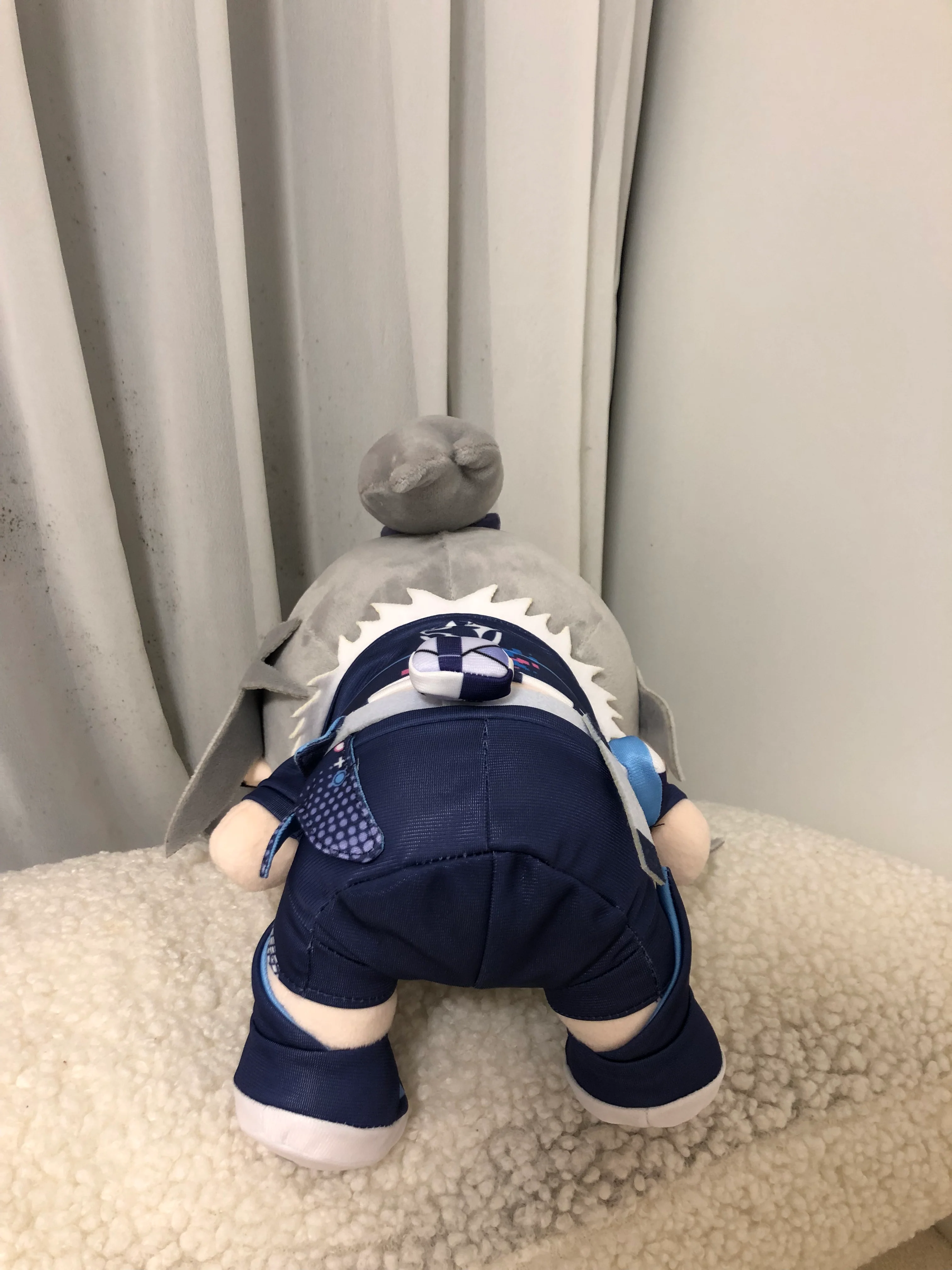 Smile House Fanart Grey Hair Plushies Wolf 30CM Plush Doll - Image 5