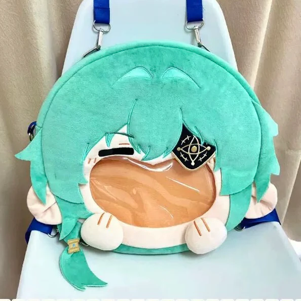 Smile House Fanart Ita Bag Green Smile Backpack Crossbody Bag - Image 3