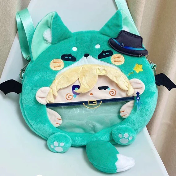 Smile House Fanart Ita Bag Inspired Bag Backpack Green Crossbody Bag - Image 3