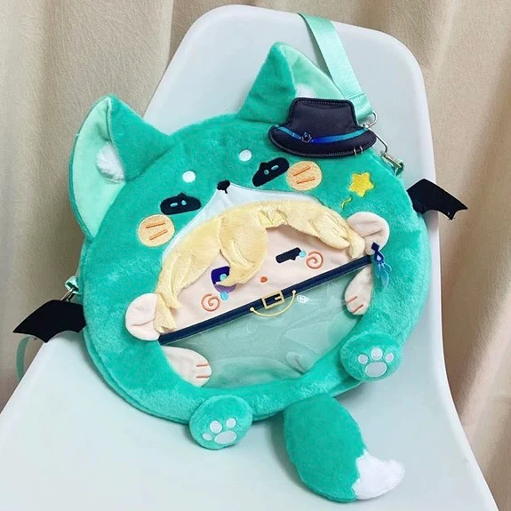 Smile House Fanart Ita Bag Inspired Bag Backpack Green Crossbody Bag - Image 4