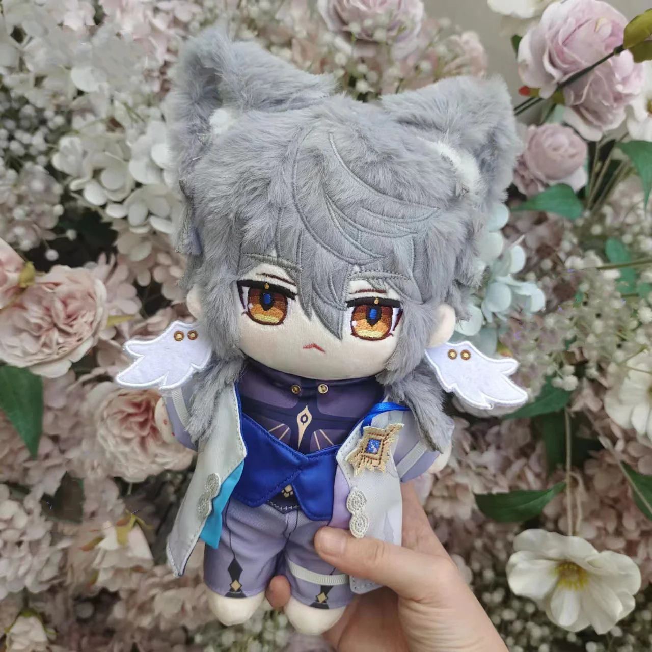 Smile House Fanart Male Plushtoy Staring Cat Middle Size 20CM Plush Doll - Image 2