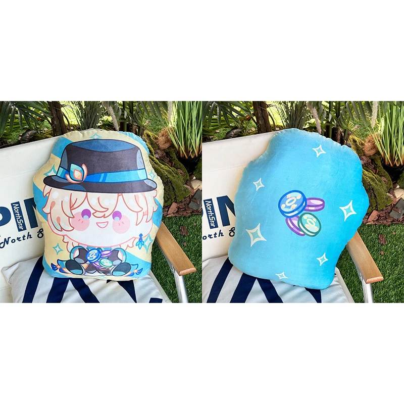 Smile House Fanart Man Character Double Sides Pillow Plush Doll 38CM - Image 4