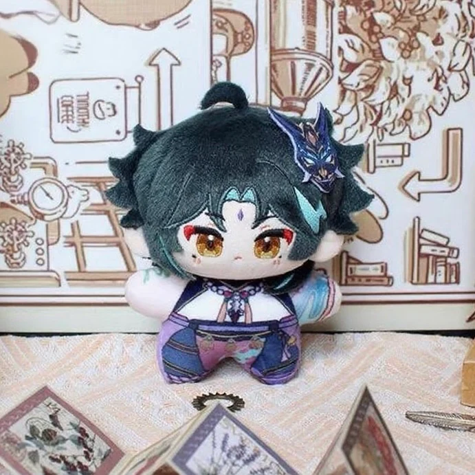 Smile House Fanart Man Plushtoy Green Hair Blue Hiar Plushies  12CM HX Style Plush Doll - Image 2