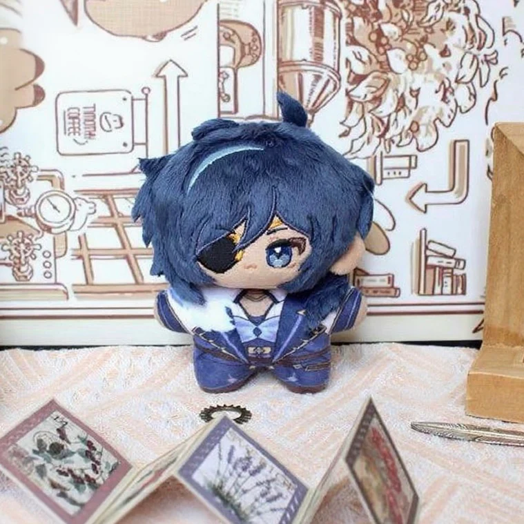 Smile House Fanart Man Plushtoy Green Hair Blue Hiar Plushies  12CM HX Style Plush Doll - Image 3