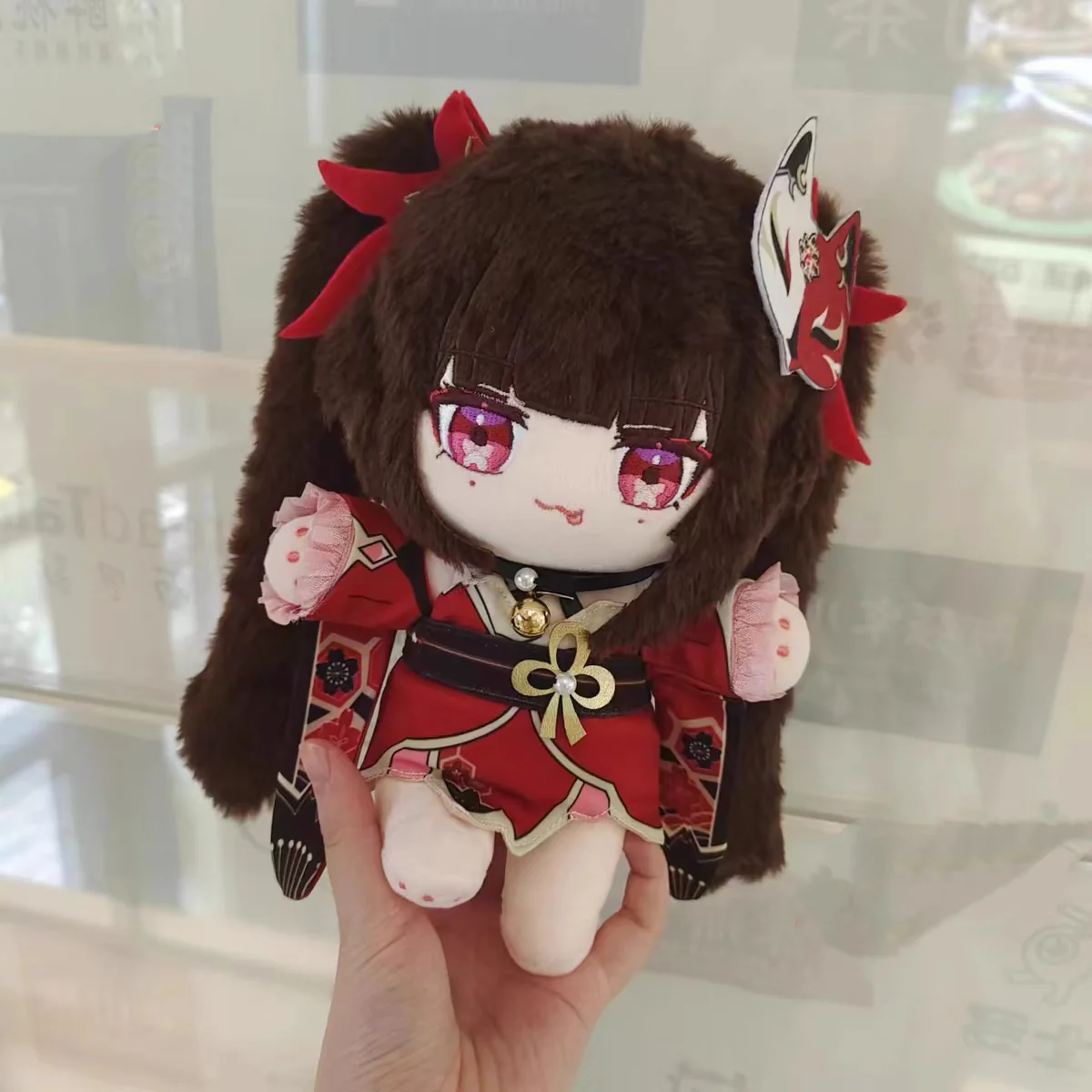 Smile House Fanart Middle Size Red Clothes Cloak Plushies Plush Doll 20CM - Image 2