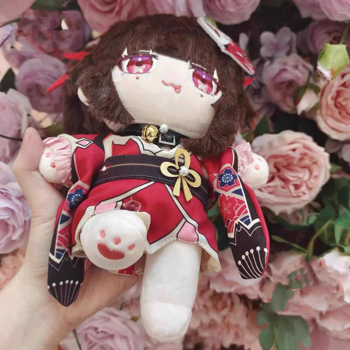Smile House Fanart Middle Size Red Clothes Cloak Plushies Plush Doll 20CM - Image 5