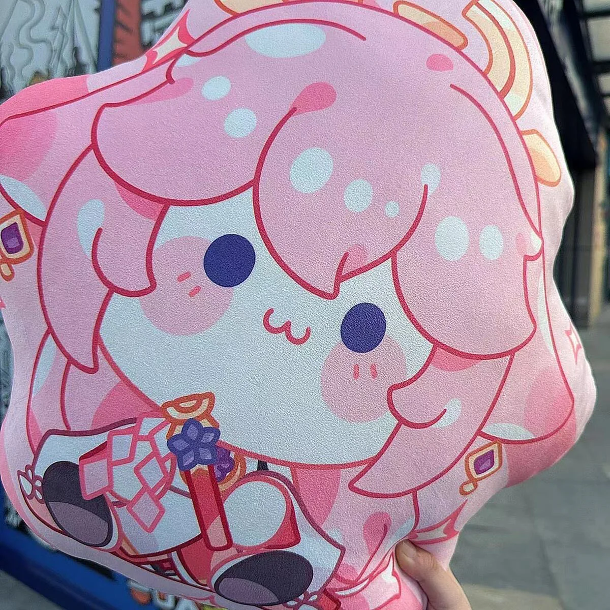 Smile House Fanart Pink Character Pillow Plush Doll 38CM - Image 2