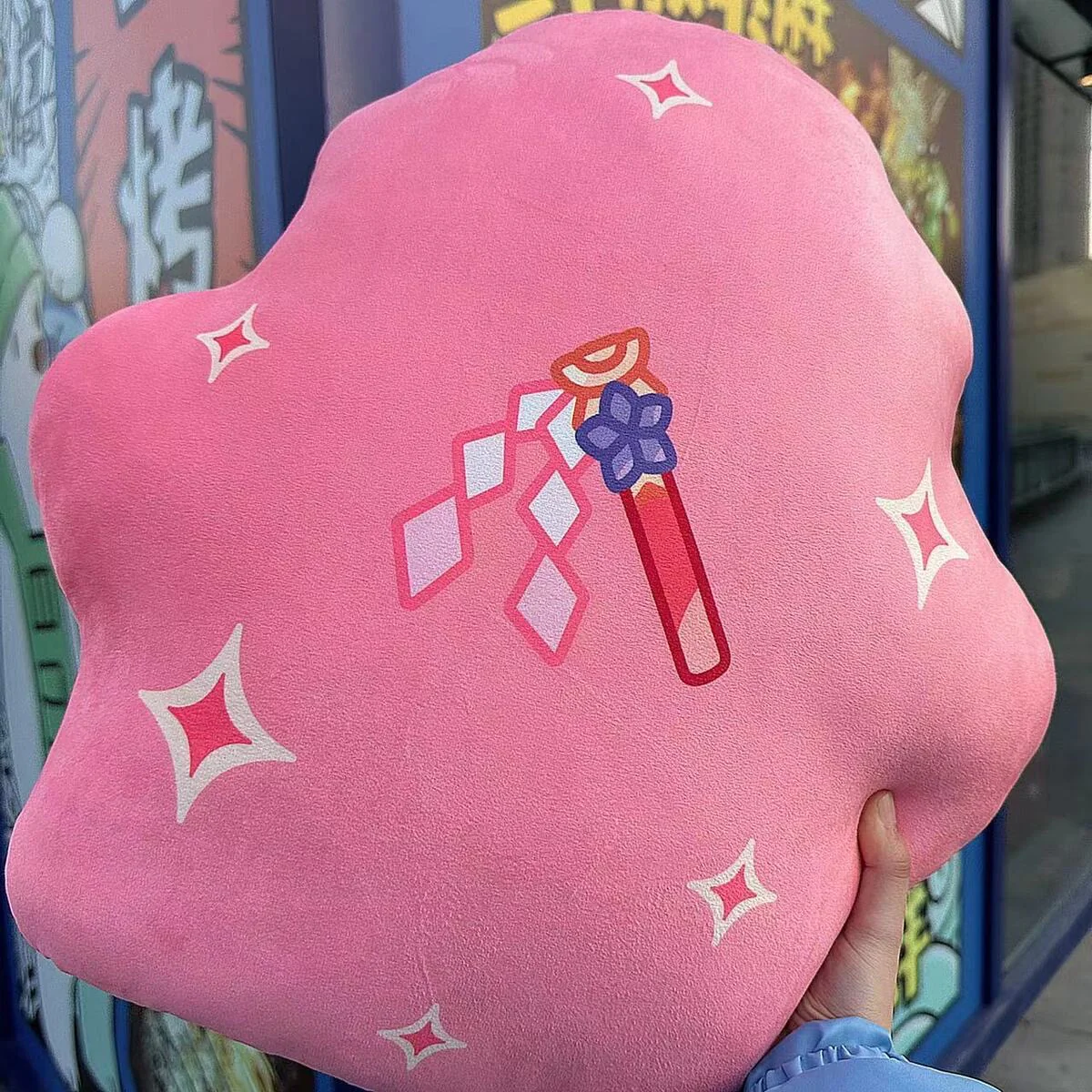 Smile House Fanart Pink Character Pillow Plush Doll 38CM - Image 3