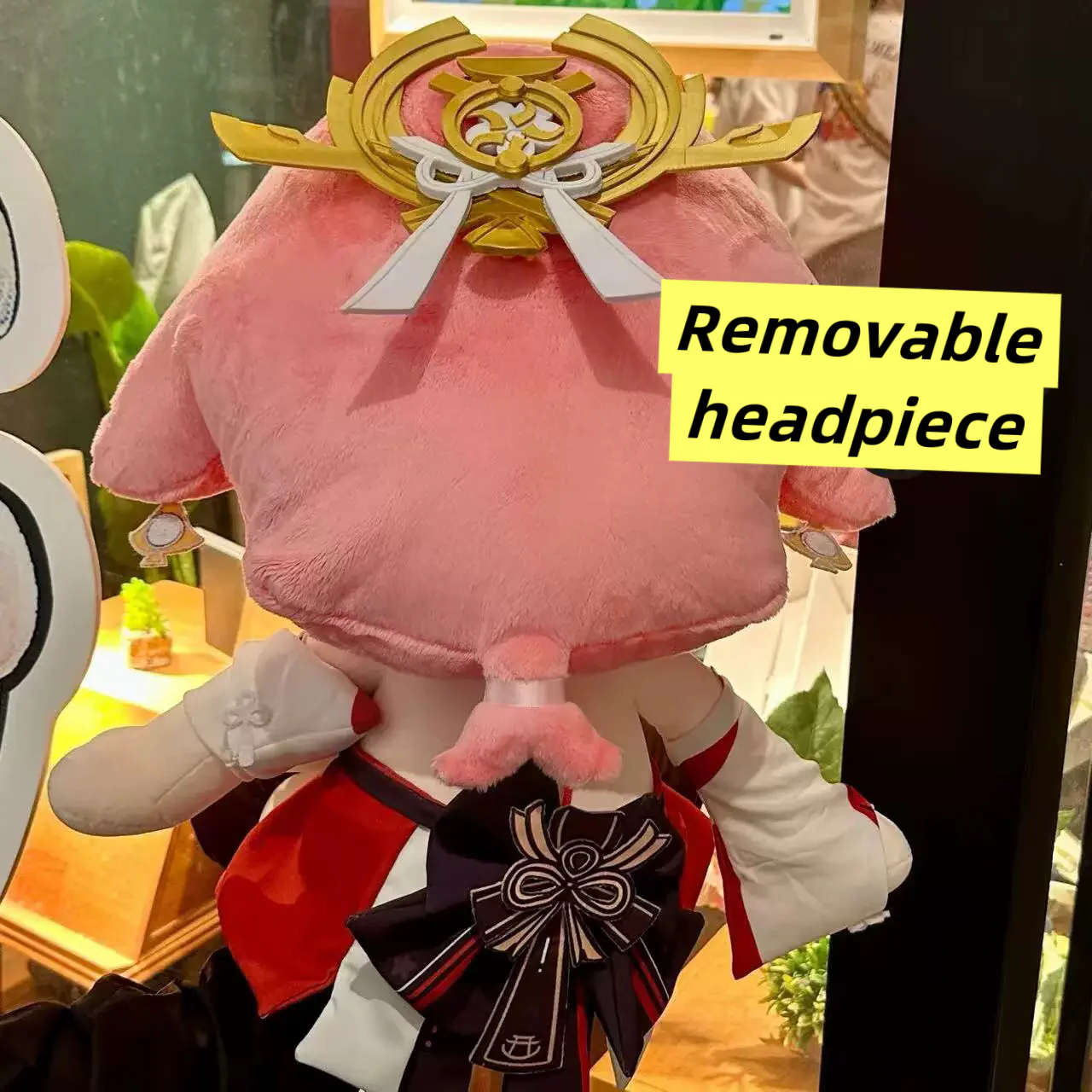 Smile House Fanart Pink Girl Plushies Staring Wave Mouth 40CM Plush Doll - Image 2