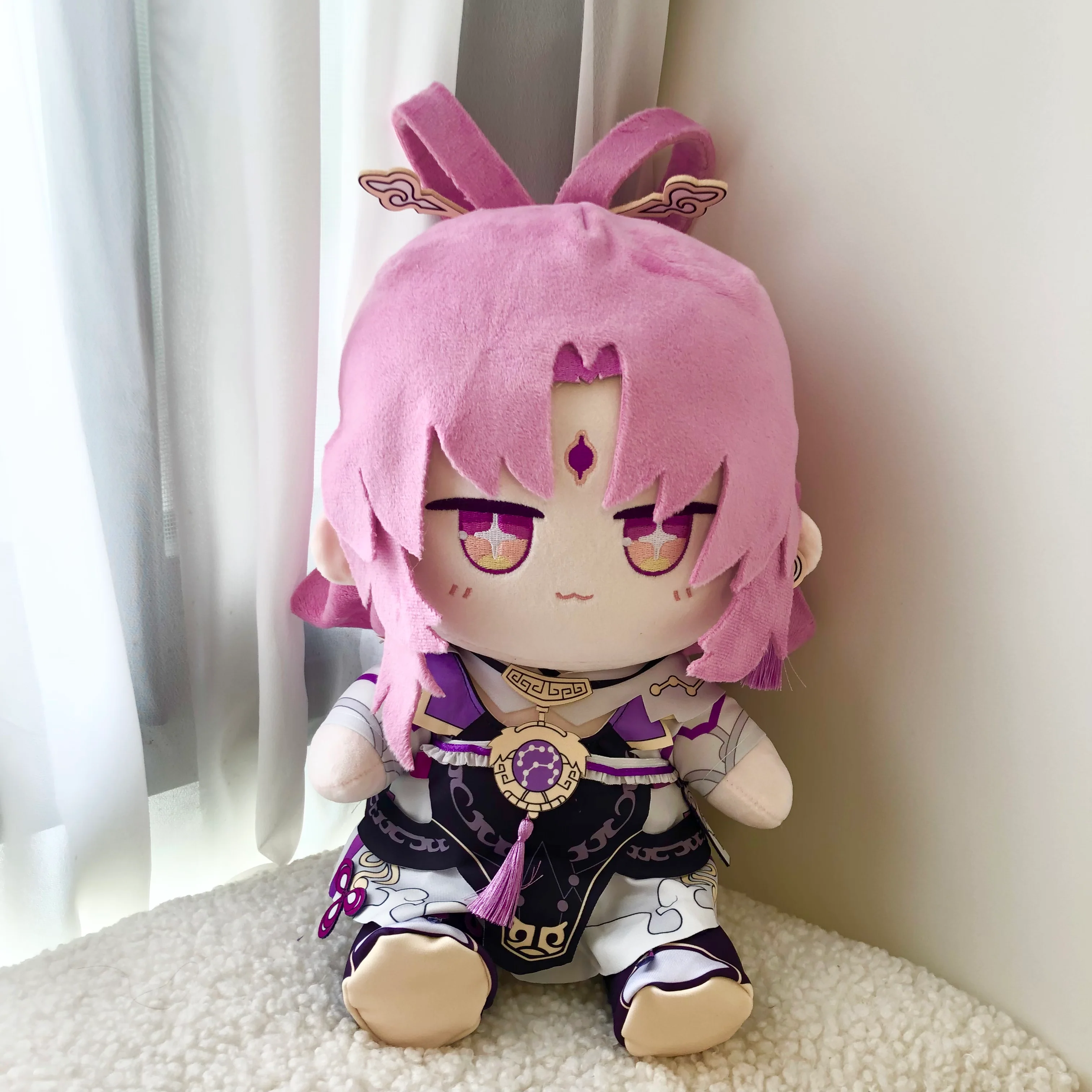 Smile House Fanart Pink Hair With Clothes Plushies 30CM Plush Doll - Image 2