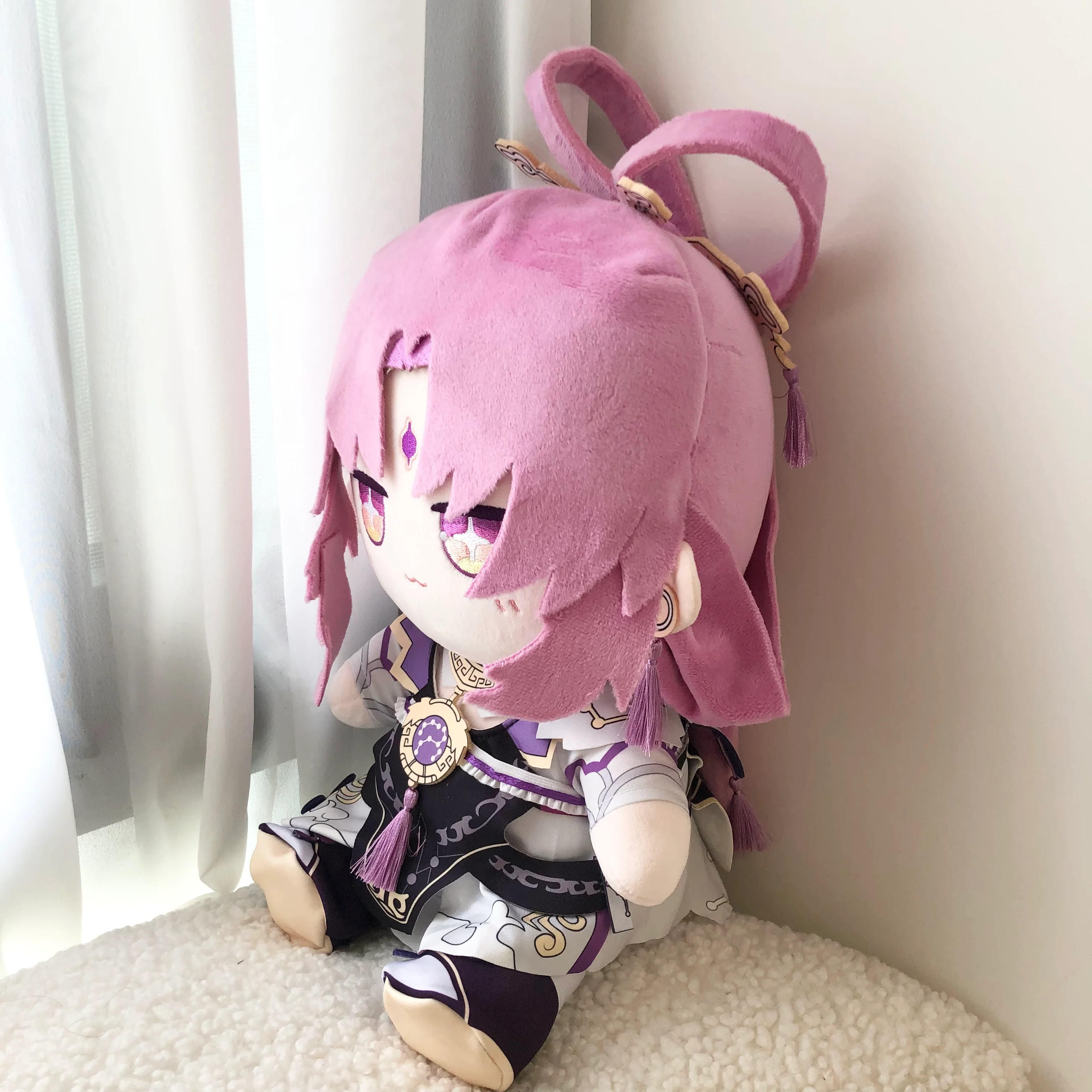 Smile House Fanart Pink Hair With Clothes Plushies 30CM Plush Doll - Image 3