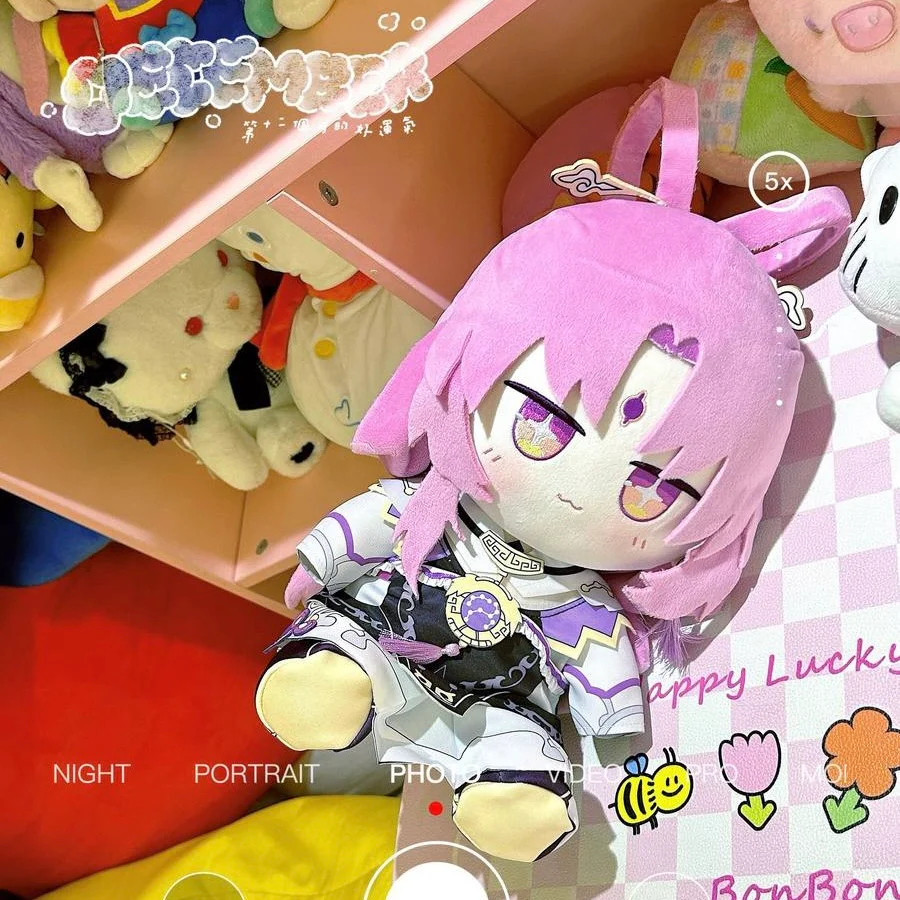 Smile House Fanart Pink Hair With Clothes Plushies 30CM Plush Doll - Image 7