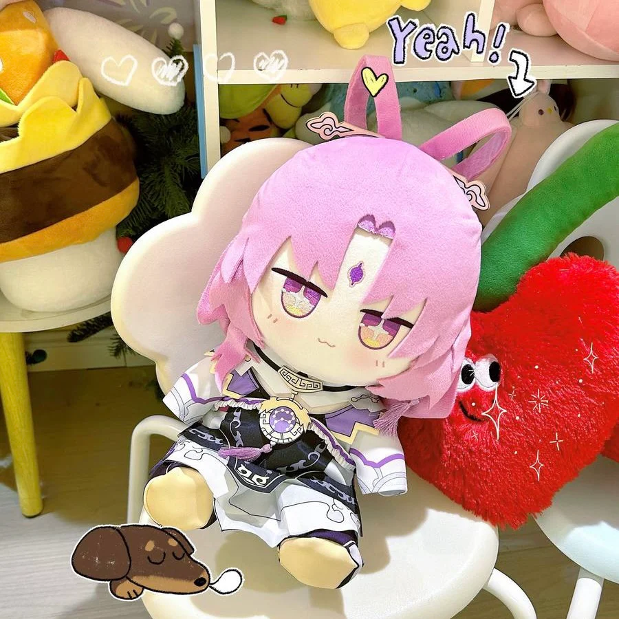 Smile House Fanart Pink Hair With Clothes Plushies 30CM Plush Doll - Image 9