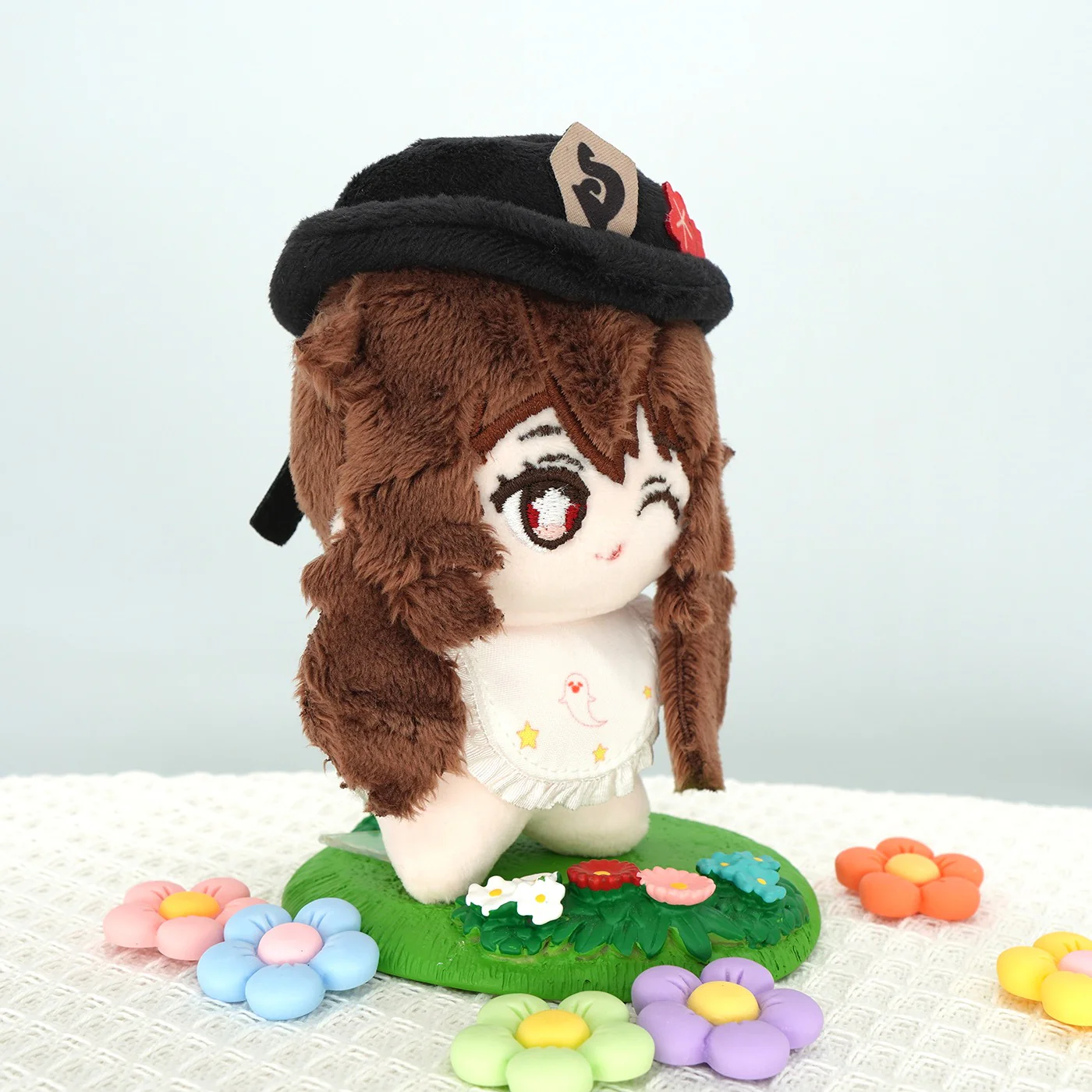 Smile House  Fanart Plushie  Cute Plush Doll 12 CM Brown Hair - Image 2