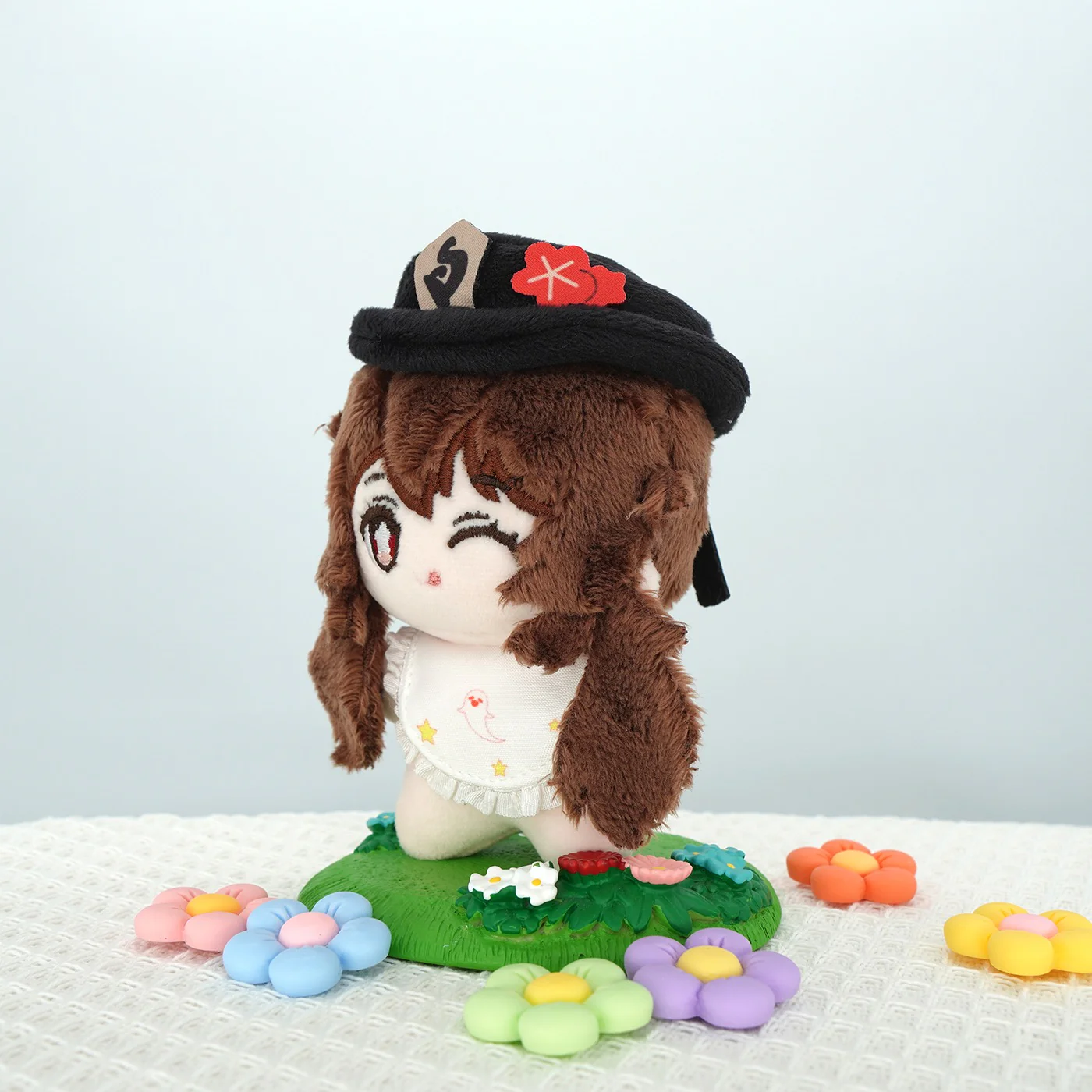 Smile House  Fanart Plushie  Cute Plush Doll 12 CM Brown Hair - Image 3