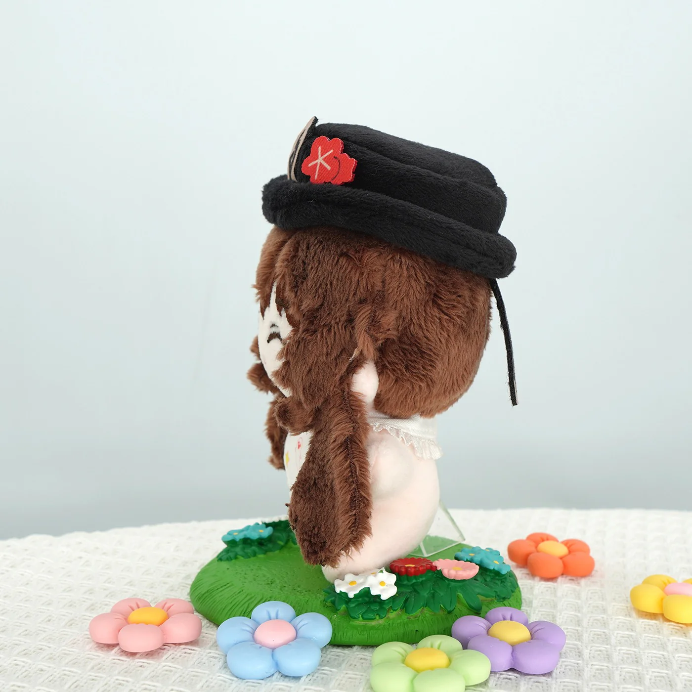 Smile House  Fanart Plushie  Cute Plush Doll 12 CM Brown Hair - Image 4