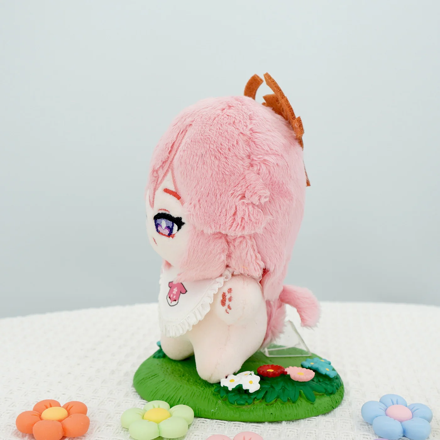 Smile House  Fanart Plushie Cute Plush Doll 12 CM Pinkish-white Starfish Body - Image 3