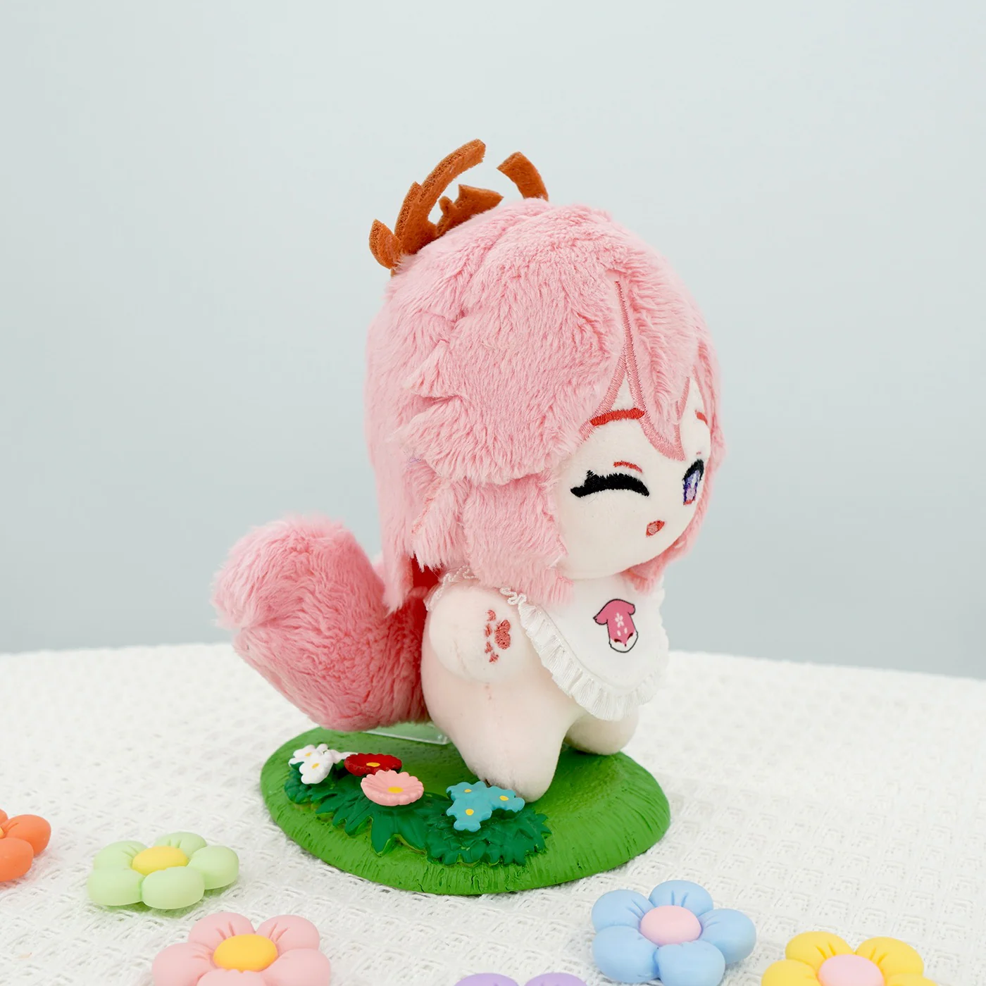 Smile House  Fanart Plushie Cute Plush Doll 12 CM Pinkish-white Starfish Body - Image 4