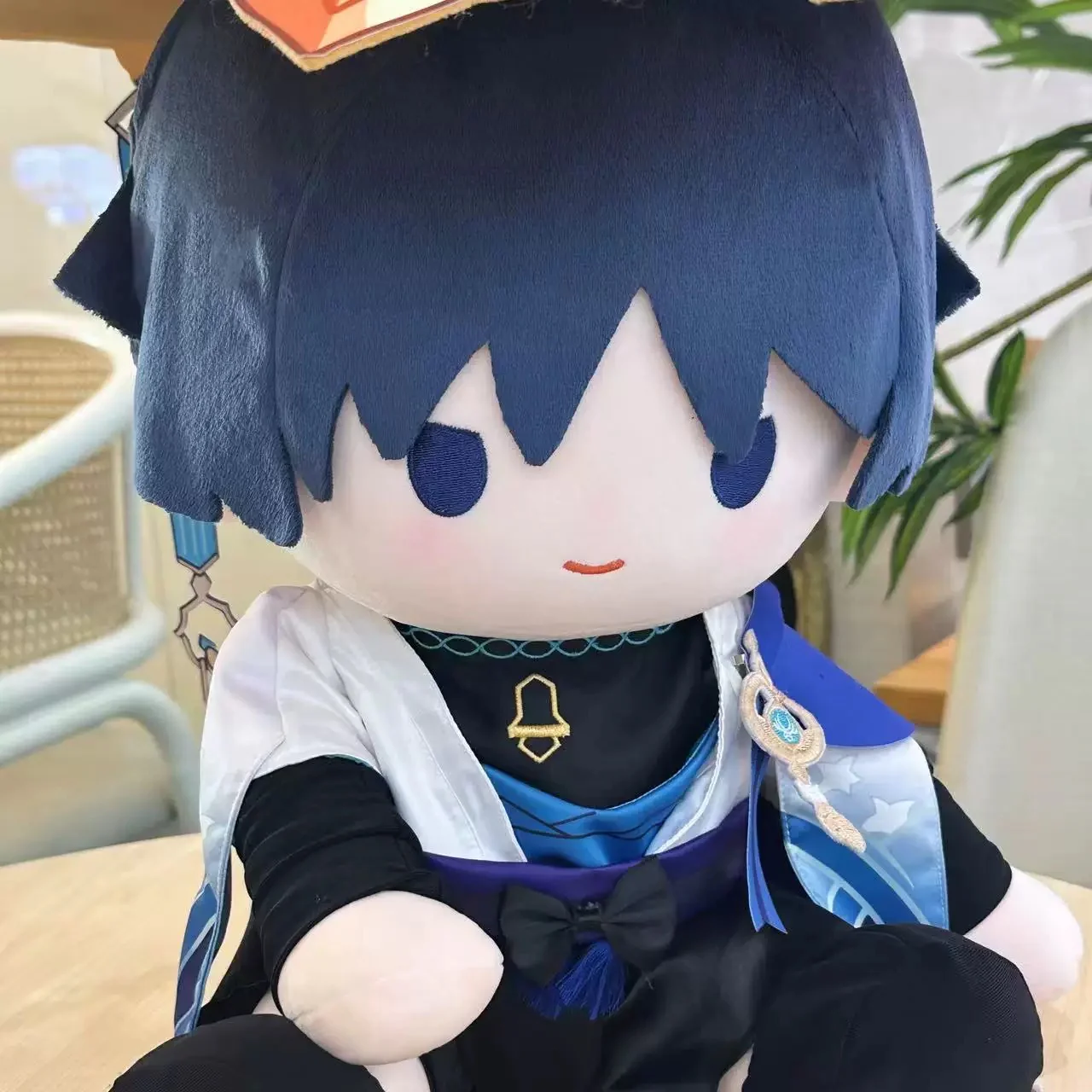 Smile House Fanart Plushie Male Big Hat Staring Eyes Plush Doll 40CM - Image 2