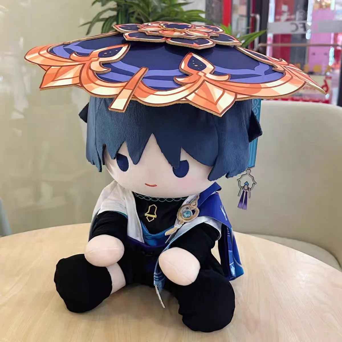 Smile House Fanart Plushie Male Big Hat Staring Eyes Plush Doll 40CM - Image 3