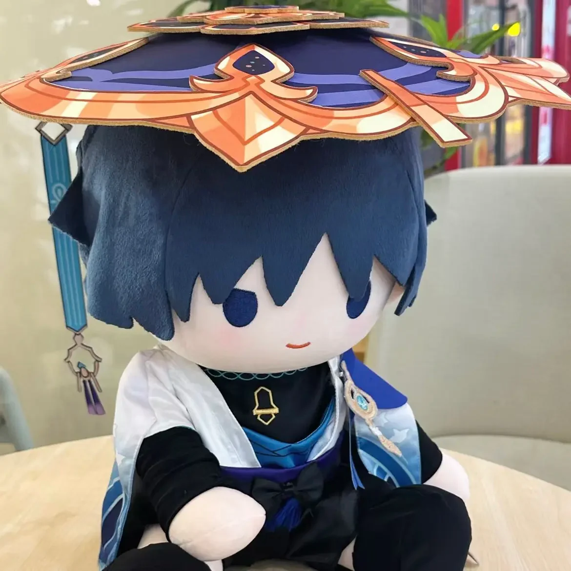 Smile House Fanart Plushie Male Big Hat Staring Eyes Plush Doll 40CM - Image 4