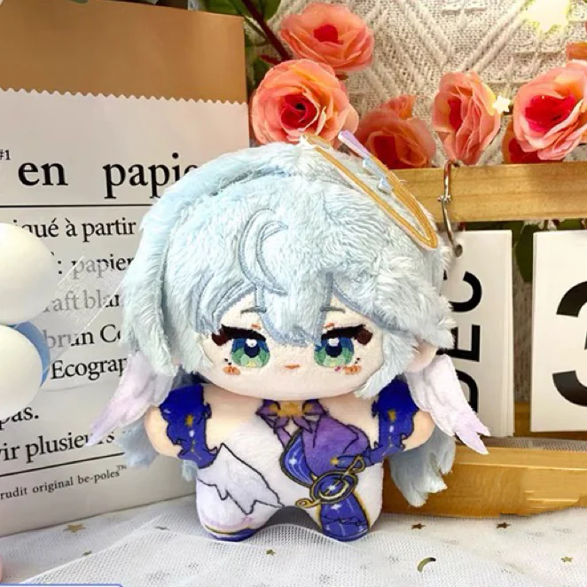 Smile House Fanart Plushies Blue White Hair Bother Sister HX Style 12CM Plush Doll - Image 3