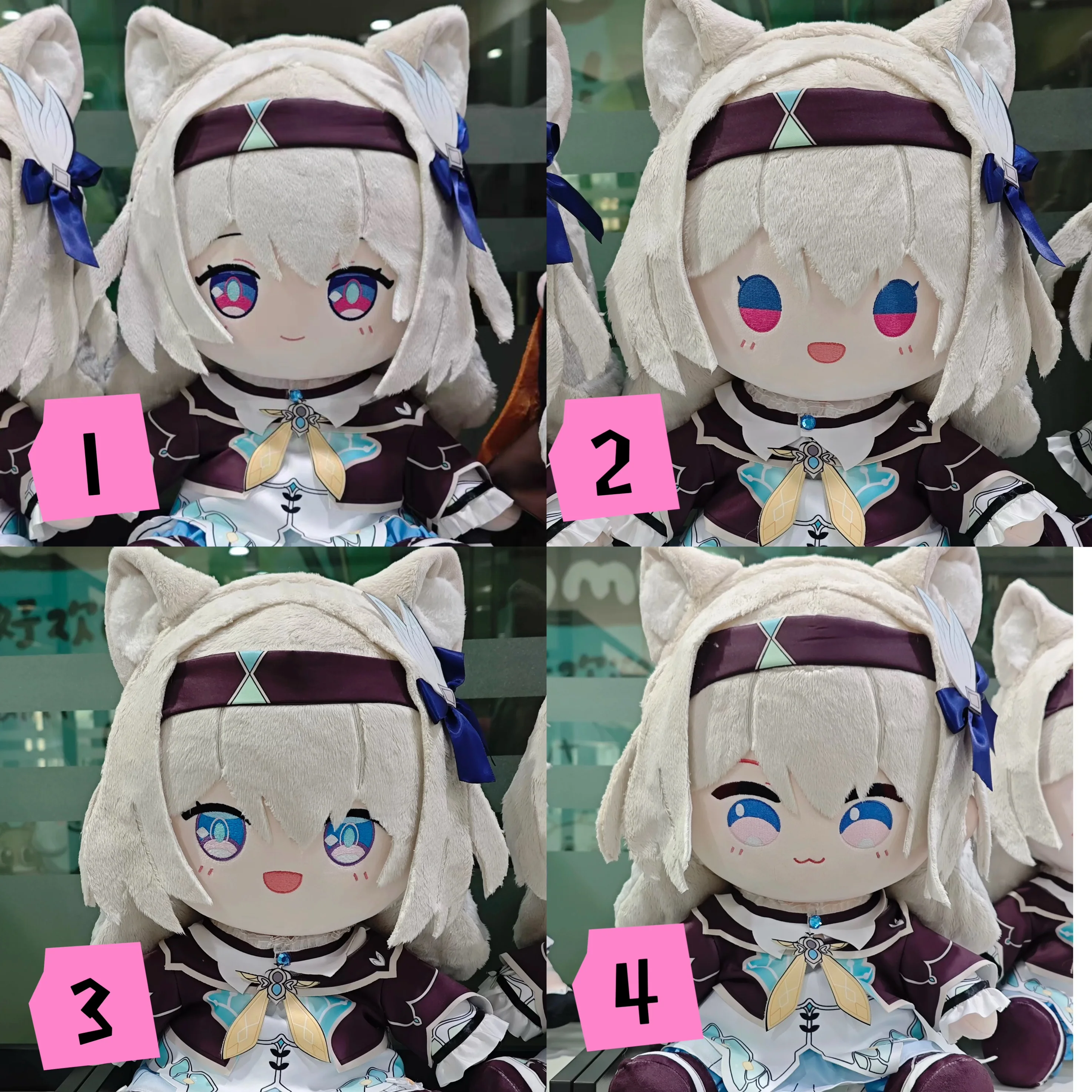 Smile House Fanart Plushies Cute Female Four Style Face 40CM Plush Doll