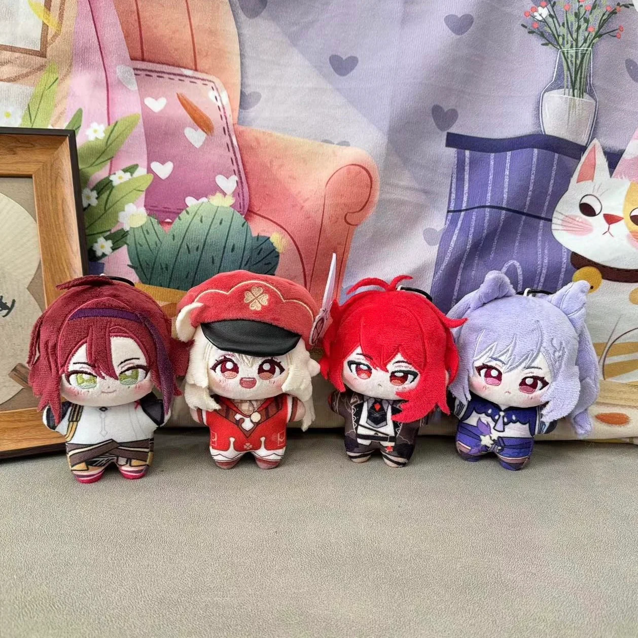 Smile House Fanart Plushies Cute Small Size Four Characters HX Style 12 CM Plush Doll - Image 3